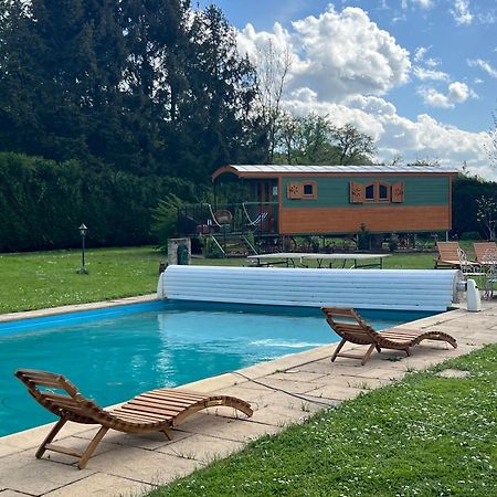 La Roulotte Deluxe De Malpas Bed & Breakfast Quingey Dış mekan fotoğraf