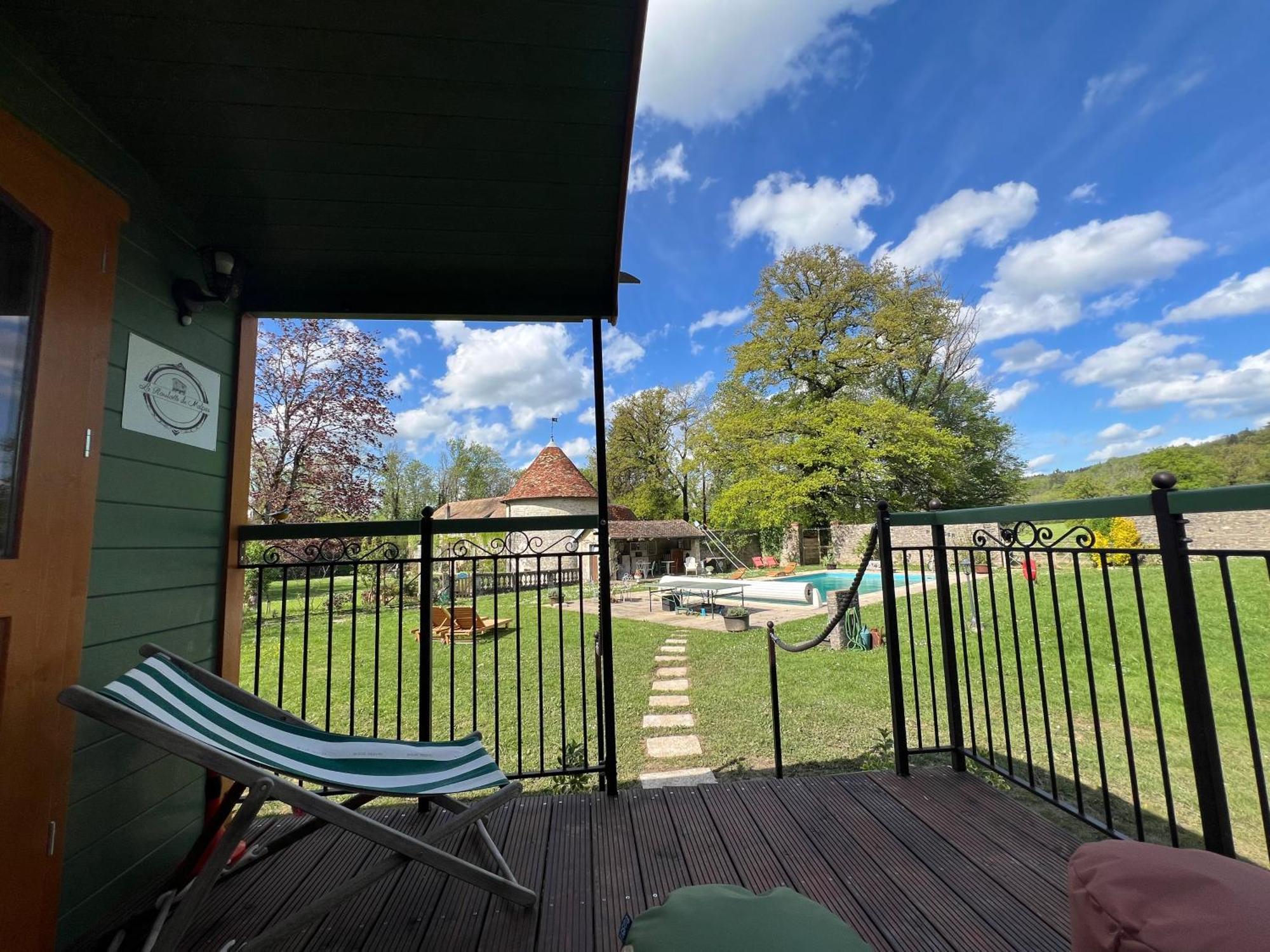 La Roulotte Deluxe De Malpas Bed & Breakfast Quingey Dış mekan fotoğraf